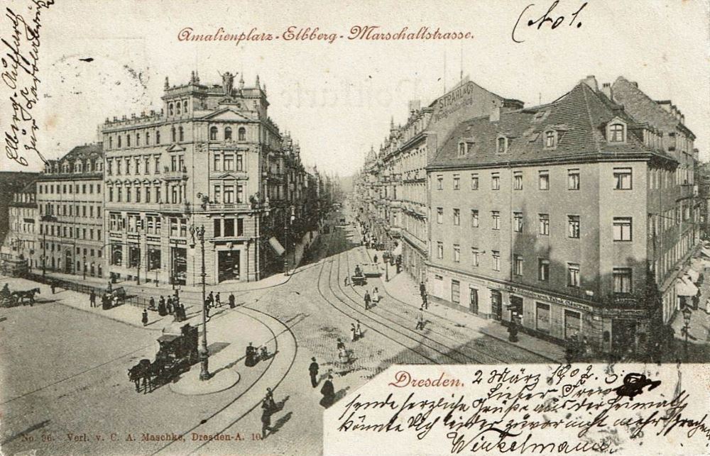 Amalienplatz 1 (Elbberg 24, Rathenauplatz 1) / Pillnitzer Straße  Dresden