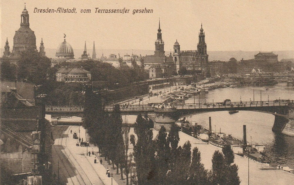 Terrassenufer / Gerichtsstra&szlig;e  Dresden