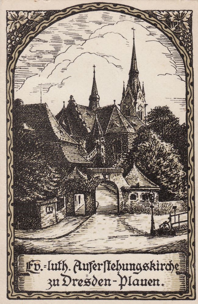 Altplauen 5 (-1896 Kirchstr. 4, 1896-1903 Kirchstr. 10) / Schleiermacherstr.  Dresden