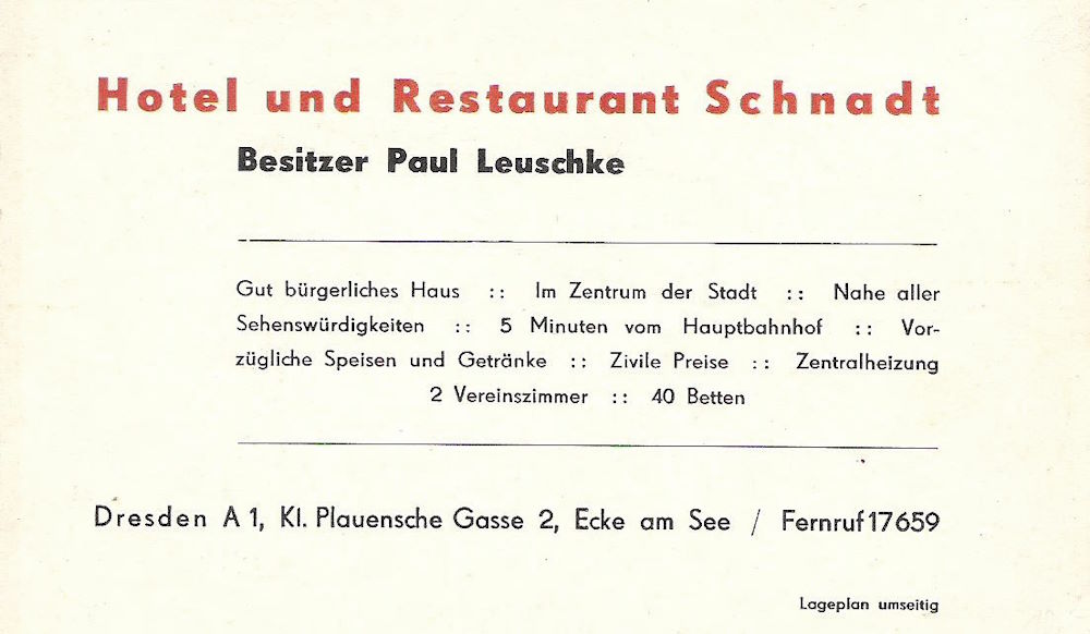 Kleine Plauensche Gasse 2  Dresden