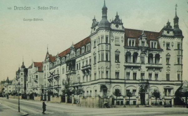 Fritz-Foerster-Platz 4 (Sedanplatz 4) / N&uuml;rnberger Stra&szlig;e / George-B&auml;hr-Stra&szlig;e  Dresden