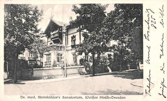 K&uuml;ntzelmannstra&szlig;e 7 (Ludwigstra&szlig;e 6) / Wolfsh&uuml;gelstra&szlig;e (Bismarckstra&szlig;e)  Dresden