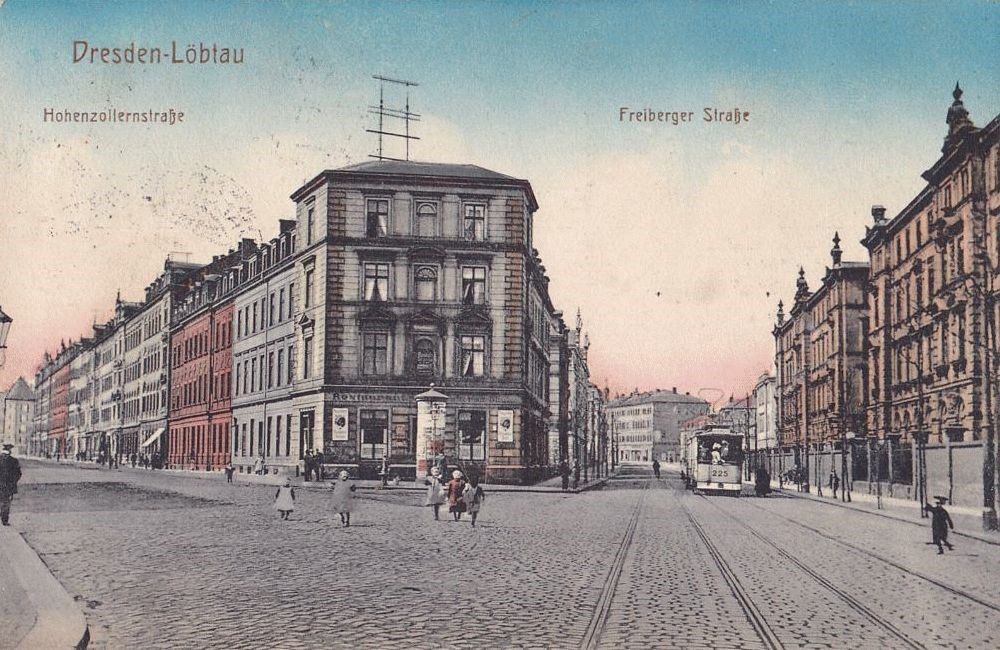 Freiberger Stra&szlig;e 93 (-1892 Freiberger Stra&szlig;e 43b) / Oederaner Stra&szlig;e (Hohenzollernstra&szlig;e)  Dresden