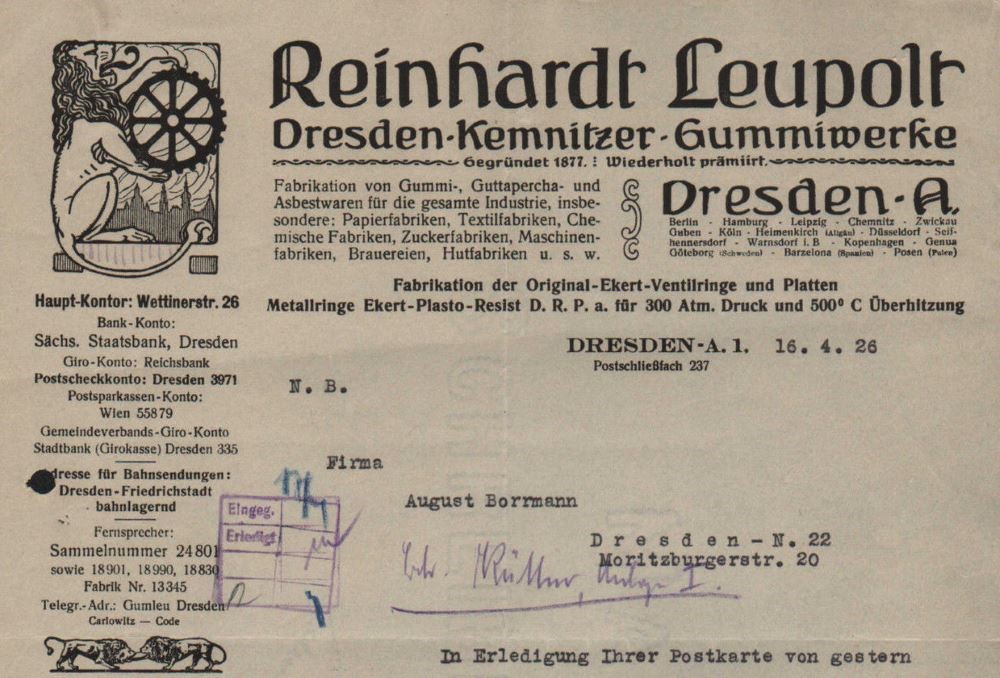 Schweriner Stra&szlig;e 26 (Wettiner Stra&szlig;e 26) / Reinhardtstra&szlig;e  Dresden